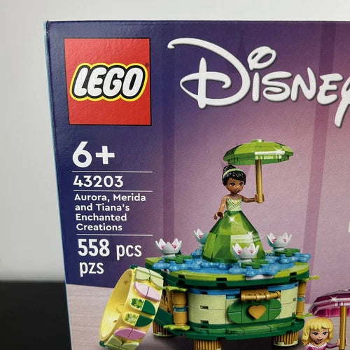LEGO 43203 Disney Aurora, Merida and Tiana’s Enchanted Creations 558 Pieces