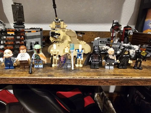 MEOW Star Wars Lot AAT Vader Boba 75137 75080 75183 Mostly Complete With Figs