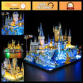 LEGO Hogwarts Castle Light Kit - Illuminated Building Set, Easy Install, Fun Gif