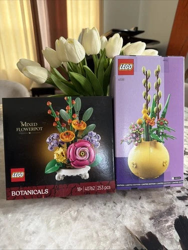 LEGO Botanicals: Flowerpot (40762) &(40588)Flower Pot New &Sealed Fast Shipping