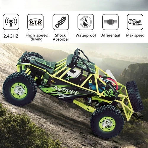 Wltoys 12427 1/12 Scale 2.4G 4WD Electric Brushed Crawler RTR RC Car Xmas Gifts