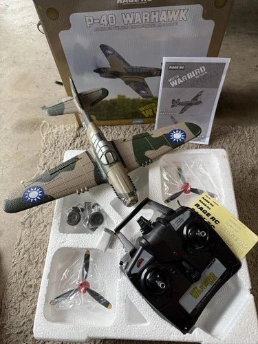 RC Airplane: Rage RC P-40 Warhawk. Micro Warbird. New Never Flown.