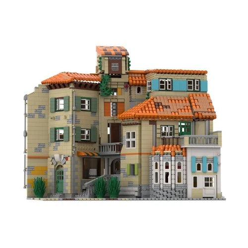 Corner Mansion MOC Building Modular Architecture Design 3365 Pcs