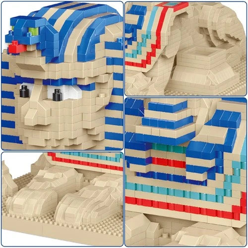 Egypt Sphinx Micro Building Blocks - 2732 PCS Architecture Model Set Adult