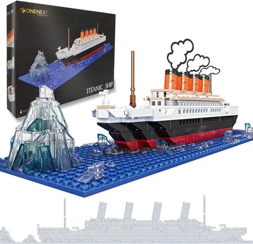 Historical RMS Titanic 3D Puzzle - 548 Durable Building Blocks for Creative Fun!