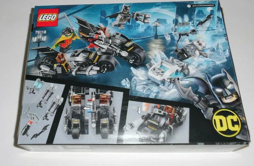 LEGO DC Batman Mr. Freeze Batcycle Battle 76118 200 Piece Building Toy Set Kit