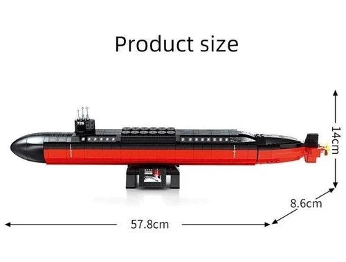1003pcs Military Weapon Nuclear Submarine Building Blocks Bricks DIY toys set