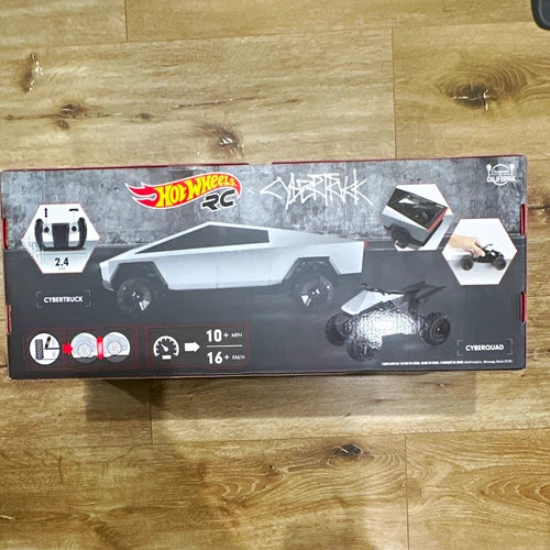 Hot Wheels RC Tesla Cybertruck 1:10 2.4GHz RWD Electric RTR Silver/Black