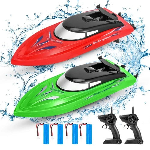 Lumiparty 2PACK RC Boat,Remote Control Boats for Kids and Adults,10km/H 2.4G ...