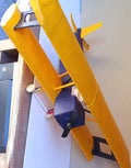 Yellow Blue Electric Trainer RC Airplane Kit Hobby Grade Wood Model