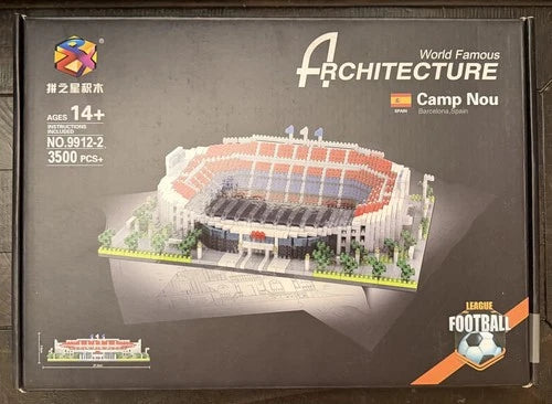 PZX World Architecture 9912-2 CAMP NOU Spain Nano Building Set 3500 Pieces NEW