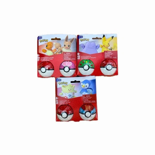 MEGA Pokémon Building Toys Set Poké Ball 6-Pack.