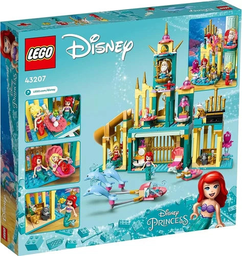LEGO Disney 43207 Princess Ariel's Underwater Palace - Brand New In Box