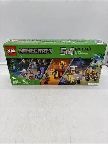 Lego Minecraft 5 In 1 Gift Set 66805 World Explorer Gift Set Exclusive Sealed