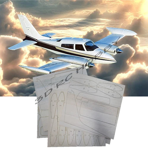 Cessna 310 Twin Engine 46" RC Airplane Laser Cut Balsa Ply Short Kit W/ Plans