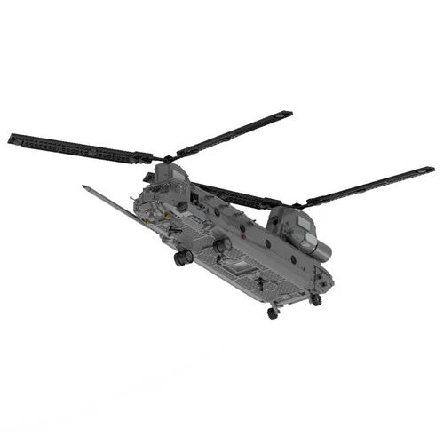 MOC-37497 MH-47 G Special Ops Chinook Model 1758 Parts Building Blocks Toys Set