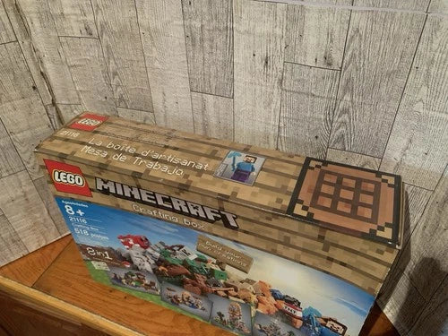 Lego Minecraft (21116) Crafting Box, Sold Out/Retired, Factory Sealed, NEW