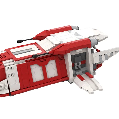 YOUFOY Transport with Detailed Interior and Cockpit for 2 Pilots 1138 Pieces