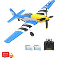 RC Airplane Mustang P51 4CH 400mm Wingspan With Gyro 6 Axis One-Key Aerobatic US
