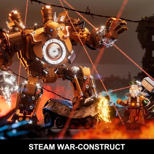 Steampunk Building Set, Mech Building Blocks Dwarf Fantasy Model kits