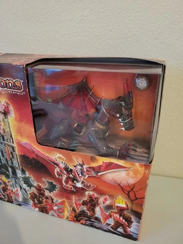 2004 Mega Bloks Dragons Elementals Fire Ghost Dragon 98001 BNIB HTF