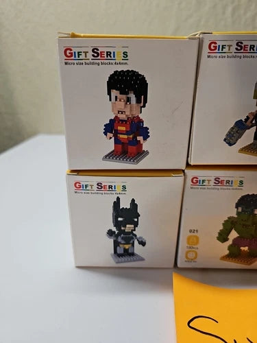 LNO & HSANHE Super Hero Micro Mini Building Nano Blocks Marvel DC - 11 Set LOT