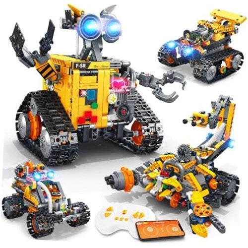 STEM Robotics Kit for Kids 8-12, App & Remote Control Robot Building Kit \| 4