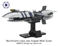 Munificent Class Star Frigate Midi Scale MOC Building Blocks Spaceship 494 Parts