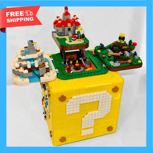 2064 Piece Question Mark Block Building Bricks Set MOC DIY Construction Toy Gift