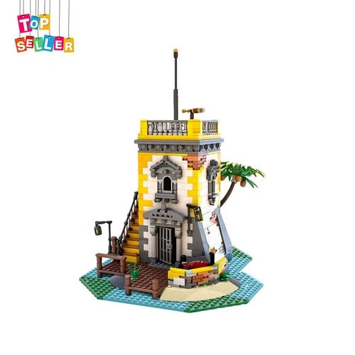 Sabre Island Tower MOC Building Pirate Outpost 1440 Pcs