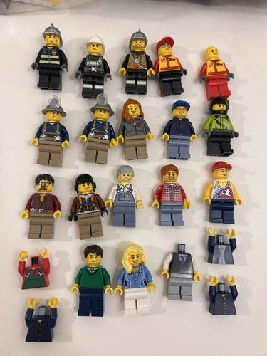 Huge LEGO City Lot Minifigures, Bricks, Police, Crooks, Fire Fighters etc.