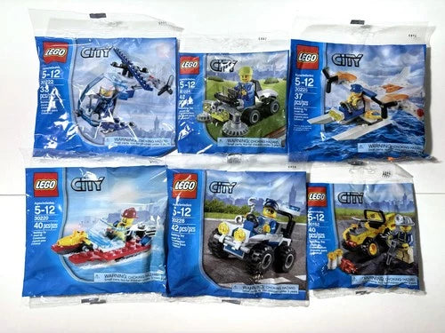 MEOW 30220 30222 30224 30225 30228 30152 Polybag Lot City New Sealed Minifigures
