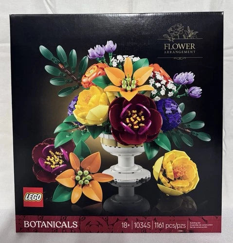 LEGO Botanicals Flower Arrangement 10345 1161 pcs. Sealed set.