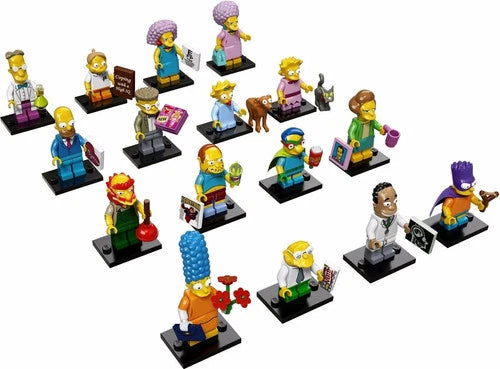 MEOW 71009 Simpsons Minifigures Series 2 / Complete Set of 16 / 100% Authentic