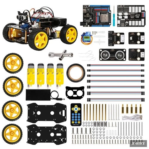 ELEGOO UNO R3 Smart Robot Car Kit V4 for Robotics for Kids Ages 8-12 12-