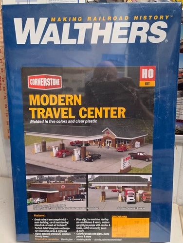 Model Railroad Modern Travel Center Building - Walthers Kit 933-3538 HO Scale