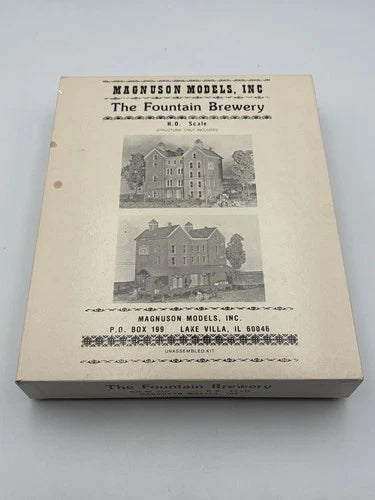 Magnuson Models M510 HO Scale The Fountain Brewery Building Kit
