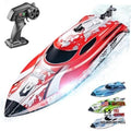 RC Boat, 12 inch Remote Control Boat for Kids and Adults, 25 KPH Fast RC Red