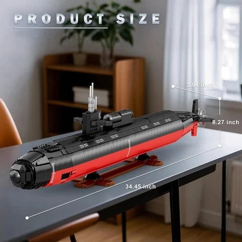 US Navy Los Angeles class Nuclear submarine SSN Building Blocks 2988 pieces NIB