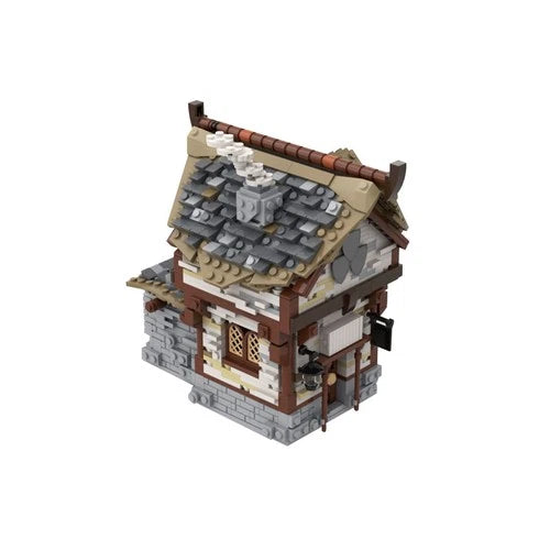 Modubrix Medieval Tavern Model 1054 Pieces Building Kit Set for Collection