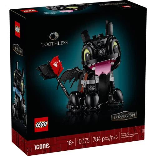 LEGO Icons How to Train Your Dragon Toothless Building Set 10375