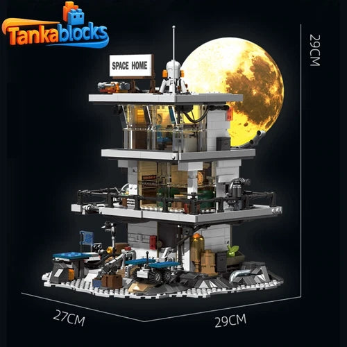 MOC Lunar Base Technic building blocks 1750 pcs movies Birthday Toy gift