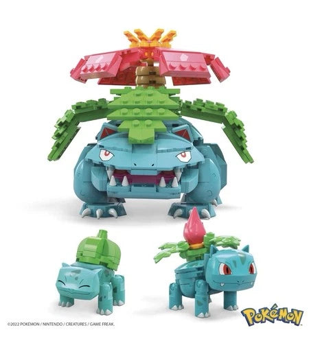 New! MEGA Construx Pokemon Bulbasaur Evolution Set Ivysaur Venusaur 1C2
