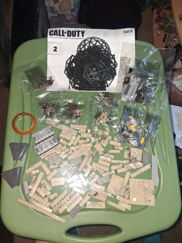 Mega Bloks ALL 3 FIGURES Call Duty Dome Battleground GUNS REPLACE PARTS lot