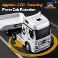 9900 Rc Flatbed Tractor Truck 12 Channel Mini Rc Car with Lights, 2.4g Proporti