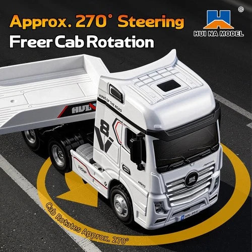 9900 Rc Flatbed Tractor Truck 12 Channel Mini Rc Car with Lights, 2.4g Proporti