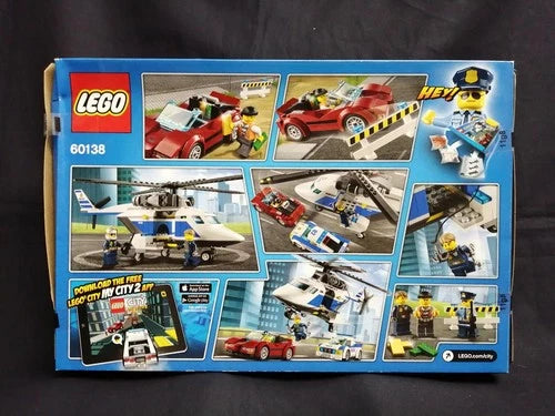 LEGO Bricks Police Helicopter and Car Used