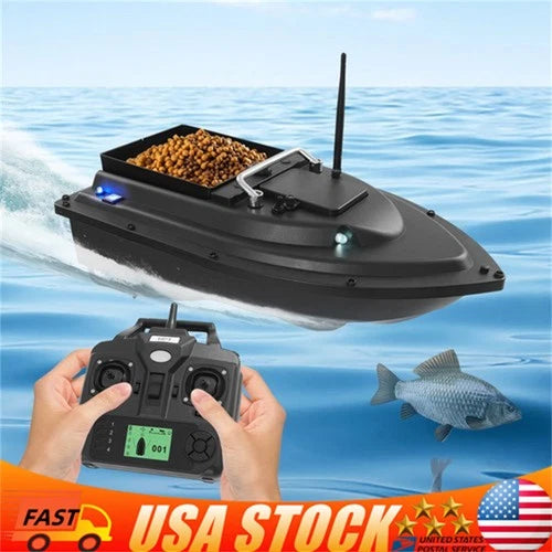 RC Fishing Bait Boat with GPS Dual Motors Fish Finder with Night Light Signal US