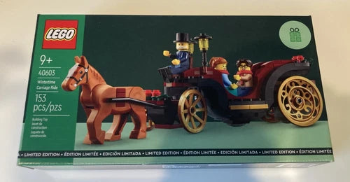 LEGO 40603 WINTERTIME CARRIAGE RIDE SEALED & RETIRED LIMITED EDITION SET!