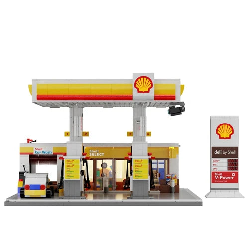 Building Blocks CaDA Shell gas station CADA x Shell 1309pcs - BRAND NEW - No box